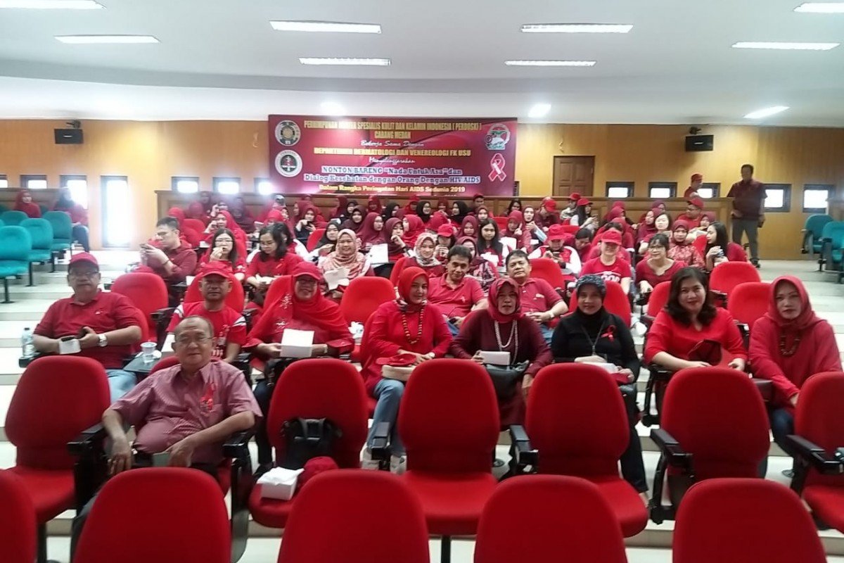 Thematic movie screening, public dialogue, and STI & HIV/AIDS education for highschool students in Medan